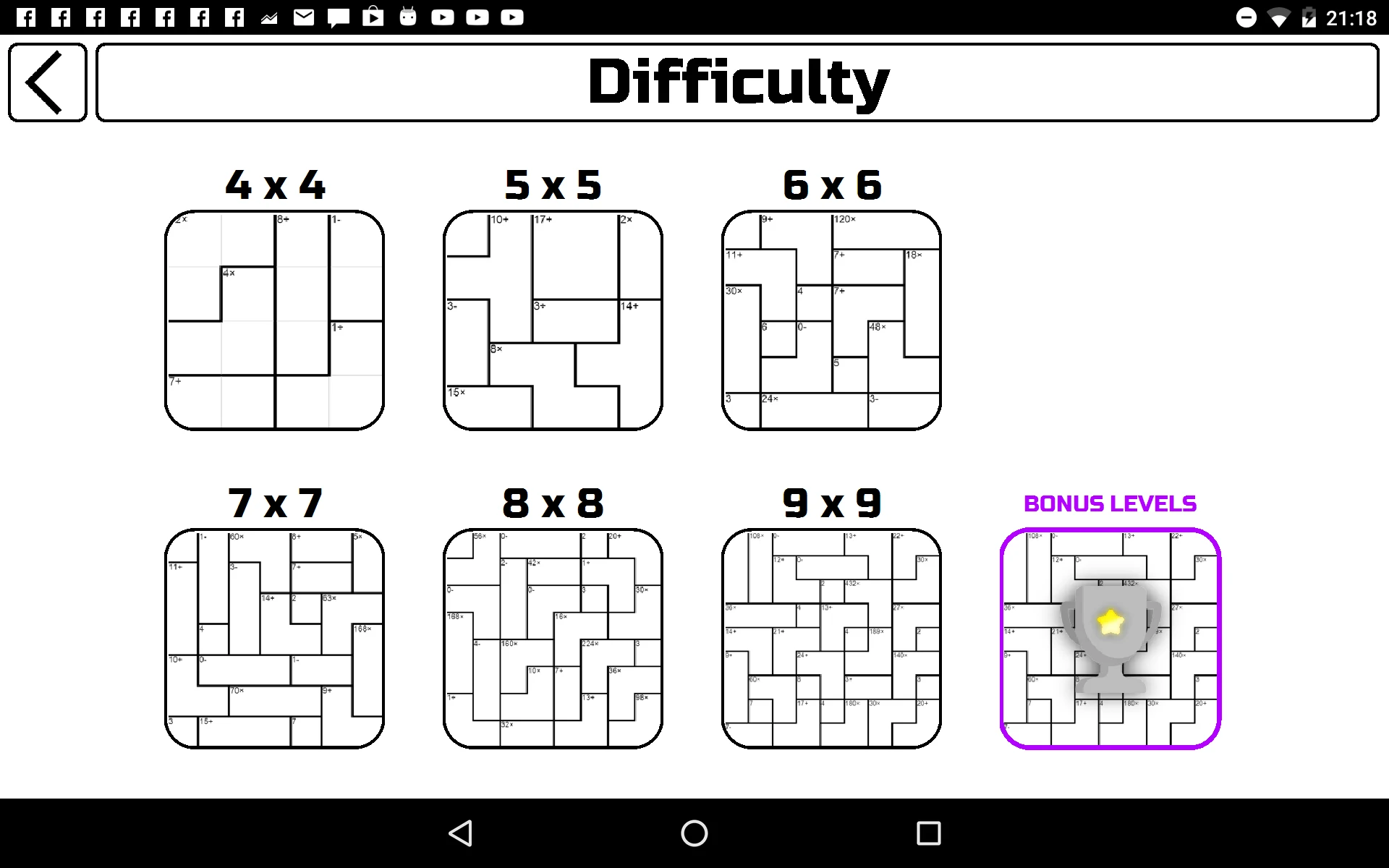 Calcudoku screenshot